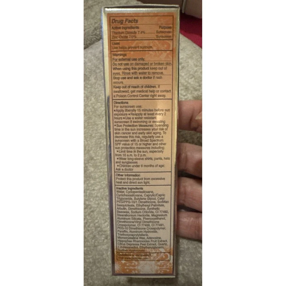 NIB PURLISSE CC Cream ☆ LIGHT ☆  SPF50 -Youth Glow- Vitamin C - FULL SIZE- 1.4oz
